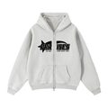 Zip-Through Boxy Fleece Hoodie